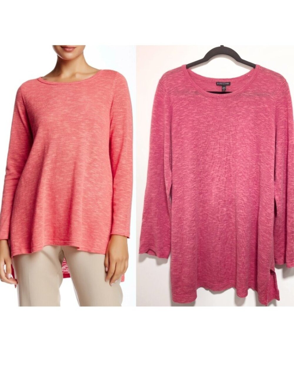 Eileen Fisher | Organic Linen Cotton Tunic In Coral